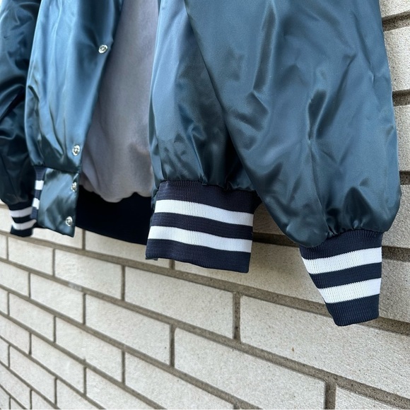 Vintage Windjammer National Postal Mail Handlers Union Satin Bomber Jacket USA - Picture 9 of 9